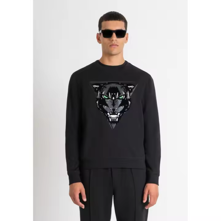 Sudadera Regular Fit Pantera Negra Morato - 1