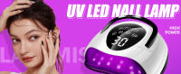 Lámpara De Uñas LED UV Profesional 280W Con 66 LEDs Para Secado Rápido De Esmalte De Uñas Y Electroplata Timer De 4 Posiciones - details 0