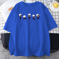 Camiseta De Algodón Para Hombre Estampado De Anime Japonés Gojo Con Estilo Callejero Hip Hop Casual Oversized Manga Corta - details 7