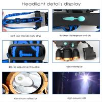 Linterna Frontal LED De Alta Potencia 5 Luz Fuerte Cargable Por USB Para Pesca Y Actividades Al Aire Libre Impermeable - details 9