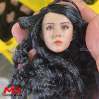 Figura De Acción De 12 Pulgadas Mujer Guerrera Cabello Negro Escultura De Cabeza Compatible Con Soldado De 1/6 Escala Modelo De PVC Para Adultos - details 0