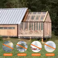 Lonas transparentes impermeables con ojales, para Patio, para cubrir invernadero, porche, dosel, planta, Camping, 1 ud. - details 4