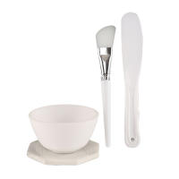 Set De 5 Piezas De Silicona Blanca Para Mezclar Máscaras De Cara Herramientas De Cuidado De La Piel Para Mujeres Y Chicas Belleza Salón Cosméticos - details 8