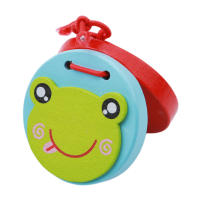Castañuelas De Madera Para Niños Instrumentos Musicales De Dibujo Animado Juguetes Educativos Manija De Golpe Para Bebés - details 6