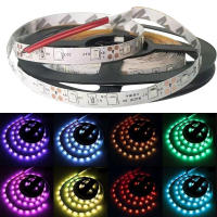 Tira De Luces LED 12V 5M 2835 RGB Rosa Blanco Cálido Diode Ribbon Para Decoración De Hogar Luz De Televisión Festoon Navidad - details 1