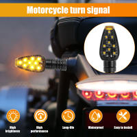 4Pcs Luz De Señalización Para Motocicleta LED Profesional Amarilla Mini Indicador De Giro Universal Para Frente Y Trasero - details 2