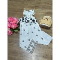 ✨ CONJUNTO BOHO CHIC PARA VERANO - TOP BORDADO + PALAZZO DE LINO BLANCO ✨ - details 0