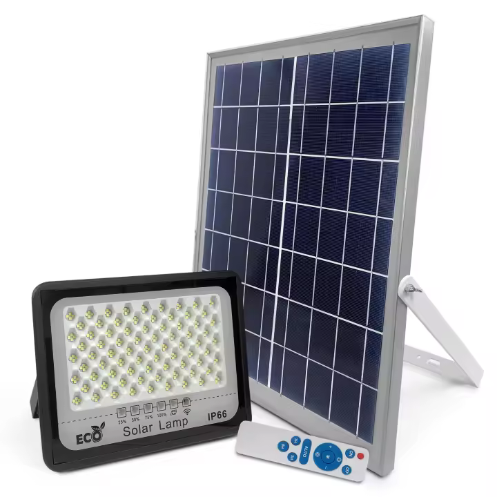 TIENDA EURASIA – Kit Solar | 1 Placa Solar + 1 Foco LED | Equipo Impermeable Nivel IP66 | Cable Carga 5M | Temperatura Color 6000K-6500K | Tension Maxima 500V (Placa Solar 10W LED 3W) - 1