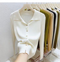 AOSSVIAO Chaqueta De Punto Para Mujer Estilo Oficina Lady Cierre Único Abrigo De Otoño Invierno 2025 Suéter Tejido Corto De Color Sólido Ajustado - details 10