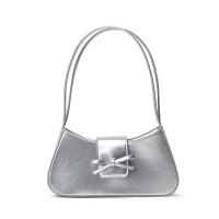 Bolso De Hombro PU Estilo Calle De Nueva York Con Bandeja Reflectante Impresión | Diseño Versátil Para Comunicación Y Fitness - details 2