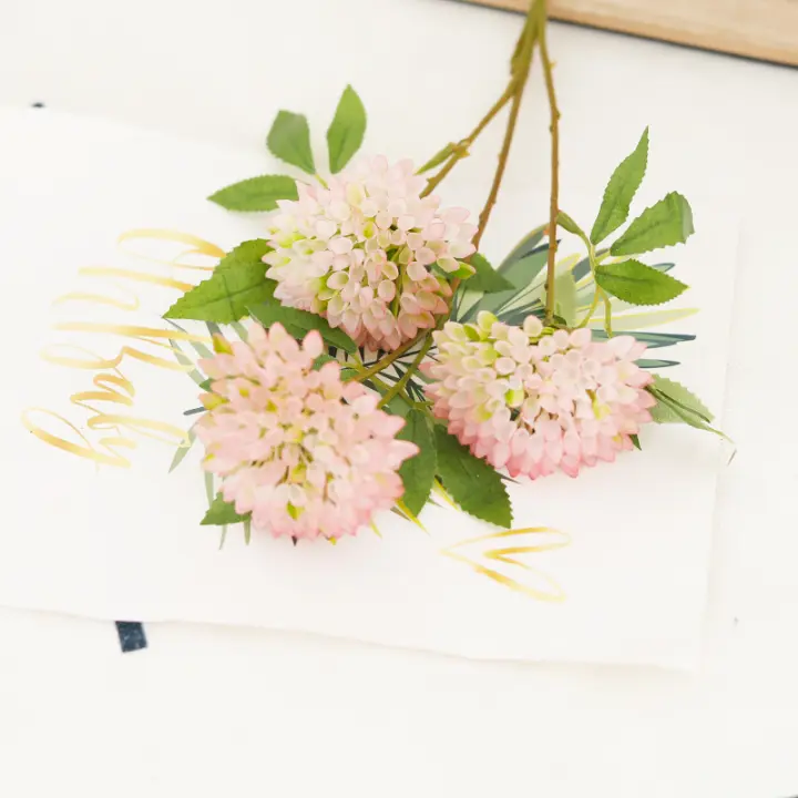 Rama De Flores Artificiales En Forma De Césped Con 3 Cabezas Decoración Para Hogar Y Bodas Hojas De Planta Falsa Para Vaso Y Jardín Accesorios De Fiesta DIY - 1