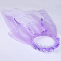 Diadema De Princesa Para Niñas Con Dos Capas De Tules Y Florales Encaje Estilo De Encaje Para Bodas Y Fiestas - details 4
