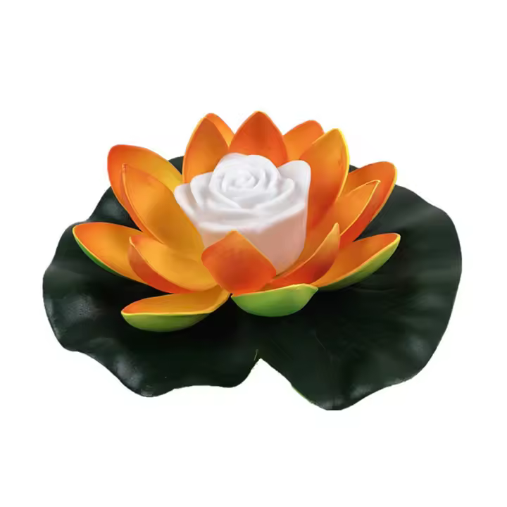 Lámpara Flotante De Loto Falso Con LED Para Piscina Y Jardín Lámpara Subacuática Autónoma Para Paisaje Micro Flores Flotantes - 1