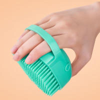 Cepillo De Baño Para Perros Y Gatos Con Dispensador De Shampoo Cepillo De Masaje De Silicona Suave Con Pincel De Goma Herramienta De Aseo Para Mascotas - details 2