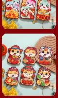 12pcs HongBao Envolventes Rojos Para Año Nuevo Chino 2024 Año Del Dragón Año Nuevo 2025 Suministros De Bolsillo De Serpiente Sortilegio Color Rojo Tamaño Estándar - details 15