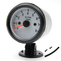 Gauge De RPM Y Tensión Con LED Azul En Caja Negra 2''52mm Para Medición De Temperatura De Aceite Y Presión De Aceite ABS Metálico - details 14