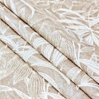 Mantel de tela antimanchas, impermeable y lavable, diseño floral Palem Beige, para mesa rectangular, fácil de limpiar, ideal para cocina, comedor, salón, jardín o picnic. - details 1