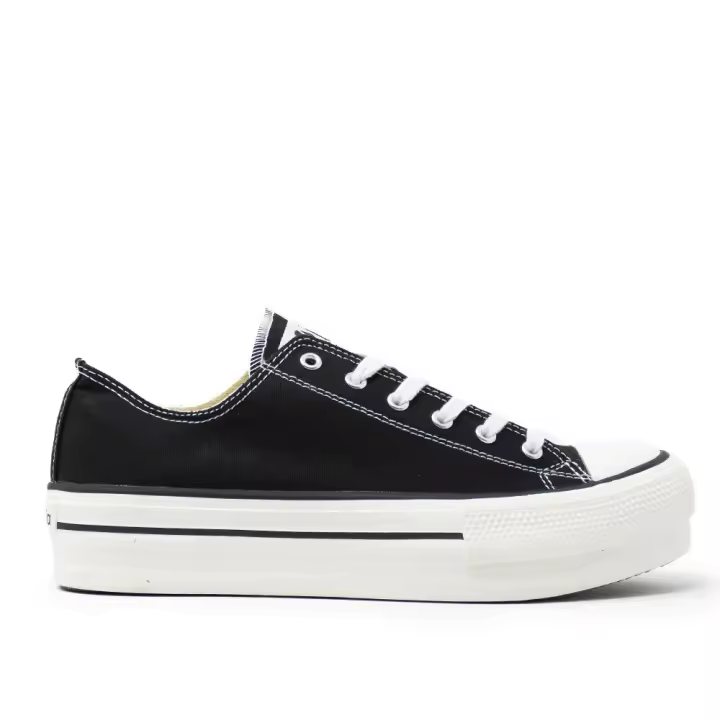 Zapatillas de lona mujer VICTORIA 1061100 BASQUET DOBLE PISO NEGRO 15948 XL - 1
