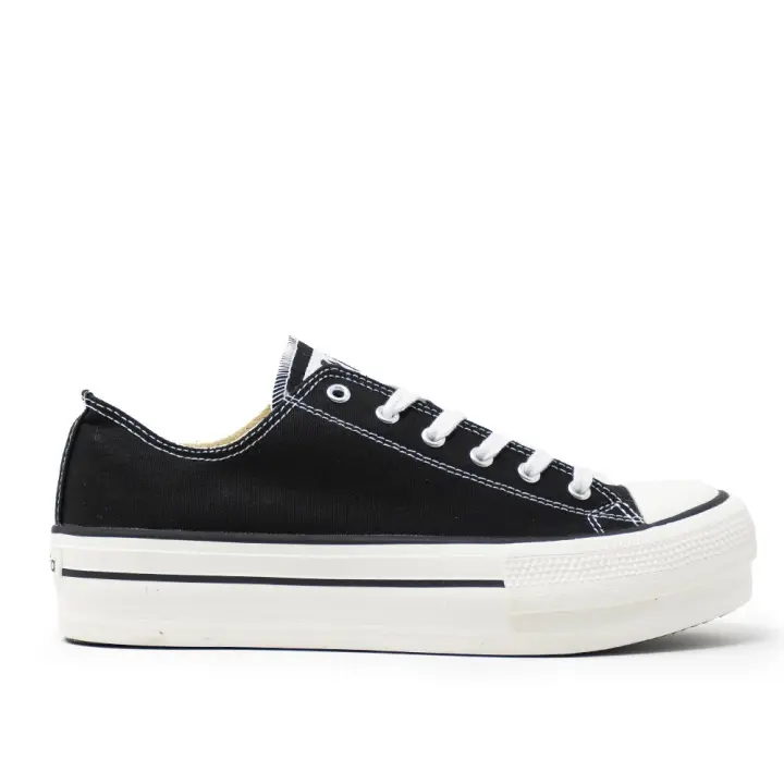 Zapatillas de lona mujer VICTORIA 1061100 BASQUET DOBLE PISO NEGRO 15948 XL - 1