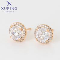 Pendientes De Estilo Clásico Para Mujer Xuping Joyería Nueva Colección Elegante Geometría Color Oro Único Regalo De Navidad - details 2