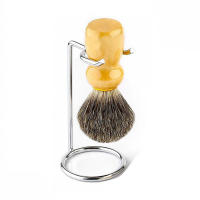 Palo De Afeitar De Metal Para Hombres Soporte Para Cepillo De Afeitar Base Para Cuchillo Plata Cromada Kit De Limpieza De Barba Fácil De Transportar - details 4