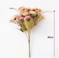 2PCS Decoración De Hogar Con Flores Artificiales Bouquet De Flores Falsas Para Boda Flores Para Novia Decoración De Habitación Plantas De Interior - details 7