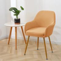 Cubierta De Silla Elástica Repelente De Agua Para Oficina Hotel Comedor Cubierta De Asiento Con Brazos Altos Tela De Poliéster/Celulosa Europea - details 22