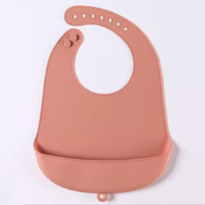 Babero Para Bebé De Silicona Alimentaria Fácil De Limpiar Y Antideslizante Bibs Impermeables Para Niños Y Niñas De 4 a 6 Años - 1