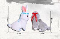 Muñeco De Peluche Kawaii Wei Wu Xian Conejo Lan Wang Ji Bunny Mo Dao Zu Shi Juguetes De Peluche Regalos Para Cumpleaños Unisex 24CM - details 5