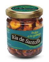Pulpo a la gallega Rías de Santoña 220 gr - Disfruta de la auténtica receta gallega con pulpo capturado en la ría de Arousa, preparado artesanalmente en Santoña. Sabor y tradición en cada bocado, listo para disfrutar. - details 0