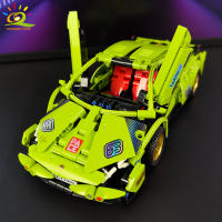 HUIQIBAO High-Tech Bloque De Construcción De Carreras Super 586PCS 1/18 Con Retroceso Vehículo MOC Juguete De Construcción Para Niños - details 1