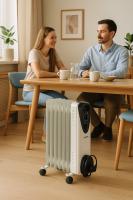 Radiador de aceite Jocca 1500W, 2000W o 2500W con 7, 9 u 11 elementos. Termostato regulable, 3 niveles de calor, protección sobrecalentamiento y antivuelco, diseño compacto con ruedas y asa, silencioso. Calor eficiente y portátil. Color gris. - details 3