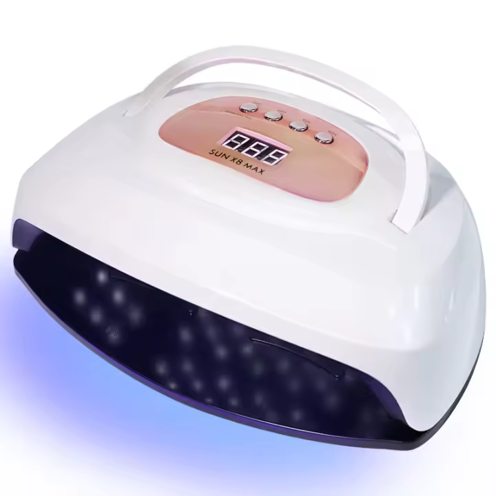 Secador De Uñas LED UV Portátil Con Fuentes De Luz Doble Y Pantalla Digital 57 Bolas De Luz Para Manicura En Salón Y Hogar - 1
