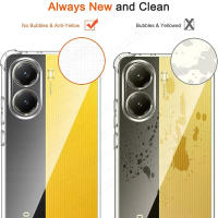 Funda De Silicona Suave Transparente Antigolpes Para Poco X6 X7 pro Cubierta Protectora Para Teléfono Móvil Resistente a Huellas Y Deslizamiento - details 5