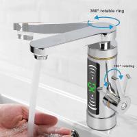 Instantánea Grifo de Agua Caliente Eléctrico 360 turn Maple inoxidable LED digital temperature UK PLUG - details 0