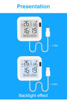 Sensor De Temperatura Inteligente WiFi Tuya Con Pantalla LCD Y Retroiluminación Sensibilidad Infrarroja USB Para Asistente Doméstico Alexa - details 12