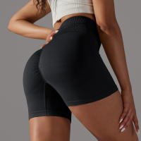 Pantalones cortos deportivos de Yoga sin costuras para mujer, pantalones cortos deportivos para ciclismo, trotar, Fitness, cintura alta, Push Up, pantalones cortos de gimnasio, mallas, ropa de Yoga - details 20