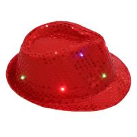 Sombrero De Jazz LED Colorido Para Fiesta Carnaval Luz Encendida Sombrero De Linterna Para Adultos Hombre Mujer Sombrero De Fiesta De Glitter - details 17