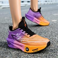 Zapatillas De Tenis Para Mujer Transpirables De Malla Con Tablero De Carbono Zapatillas De Correr Al Aire Libre Con Suela De Goma Cómodas Para Ejercicio - details 11