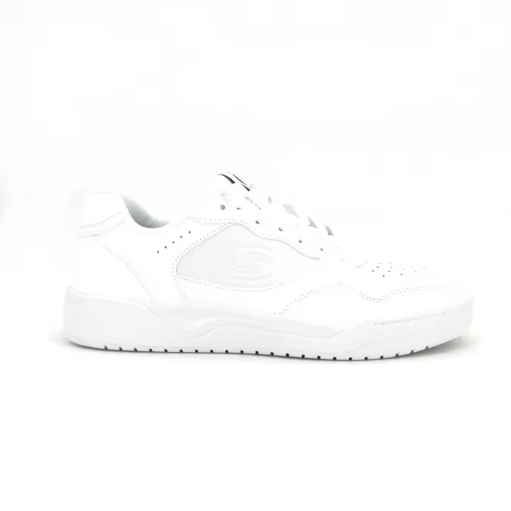 Deportivo de Skechers para hombre, mod.183240, Deportivo todo blanco con plantilla memory foam muy cómoda - 1