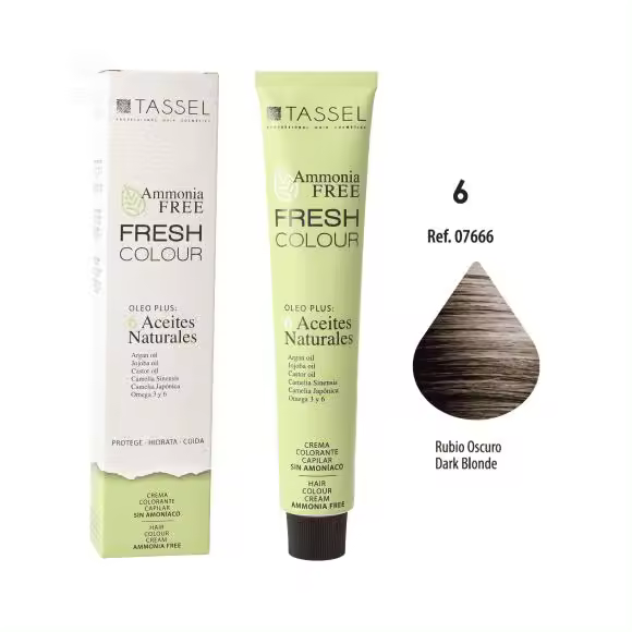 Tinte Fresh Colour sin Amoniaco 100ml: 6 Rubio Oscuro - Tassel - 1