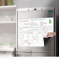 Set De Calendario Magnético Erasable Mensual Y Semanal Tablero Blanco Seco Adhesivo Para Nevera Organizador De Tareas - details 3
