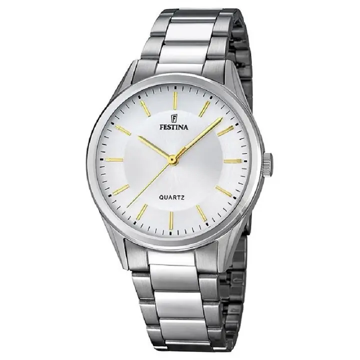 Reloj Festina F16875/4 con Caja y Pulsera de Acero con diales  e indicadores dorados. - 1
