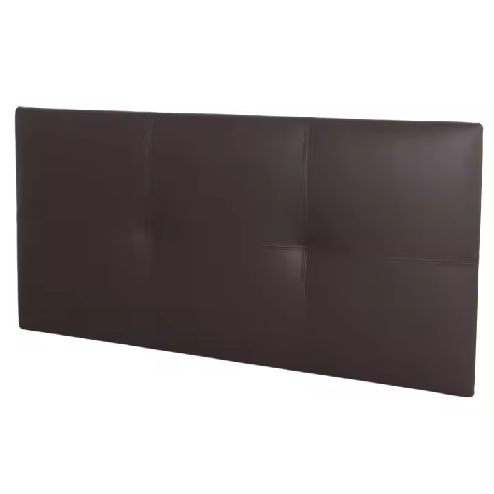 Cabecero Isabella Cama Individual de Polipiel Marrón Chocolate 105x52 - 1