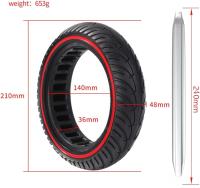 FGNS.Rueda Maciza para Patinete Eléctrico 8.5Pulgadas,Neumáticos de 8.5*2.0 Alta Elasticidad,Rueda de Repuesto Antipinchazos delantero/trasero Compatible con Xiaomi M365,1S,Pro 2,Cecotec Serie A，completo con una herramienta de montaje para montar - details 0