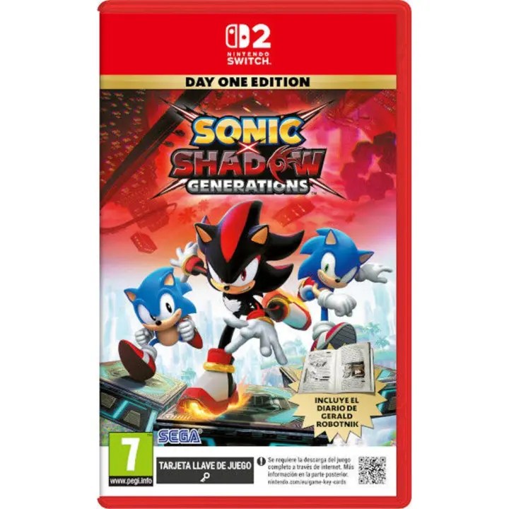 Sonic x Shadow Generations Day 1 Edition Switch 2 PAL España - Juego Sega Sonic x Shadow Generations para Nintendo Switch 2 - Juego nuevo, original, precintado - 1