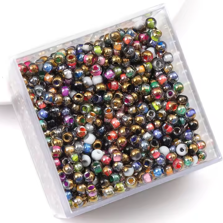 Super Calidad Superior De Vidrio Para Manualidades 4mm Alrededor De 170 Piezas Contadores Para DIY Hecho a Mano Pulseras Collares Pendientes - 1