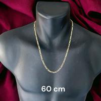 ( ITA ) Collar 3x1 TC Especial PL 5 mm (4.18-1.19 mm) de 60 cm Oro 18 Kilates ( 750 m/m ) con certificado de calidad - details 2