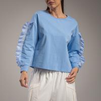Sudadera mujer con rayas originales – estilo casual y moderno – WA Wild Animal – talla única - details 1