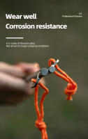 Tiartisan 6Pcs Clavos De Tenda De Aleación De Titanio Para Camping Al Aire Libre Resistentes Y Antidesviación Para Suelos Duros - details 4